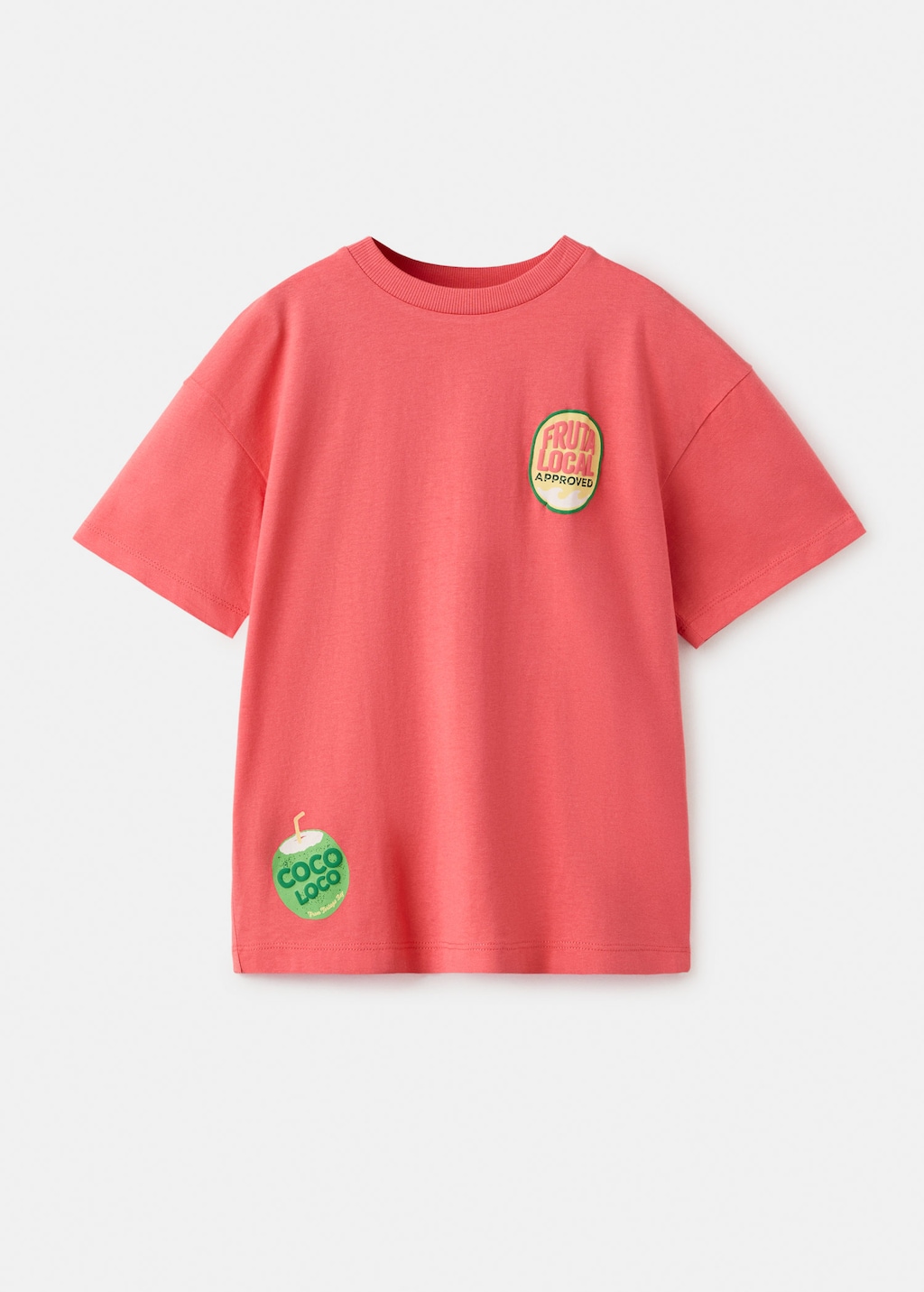 Mango T-shirt En Coton Imprimé Corail - Enfants - 13-14 Ans -  Kids In Orange