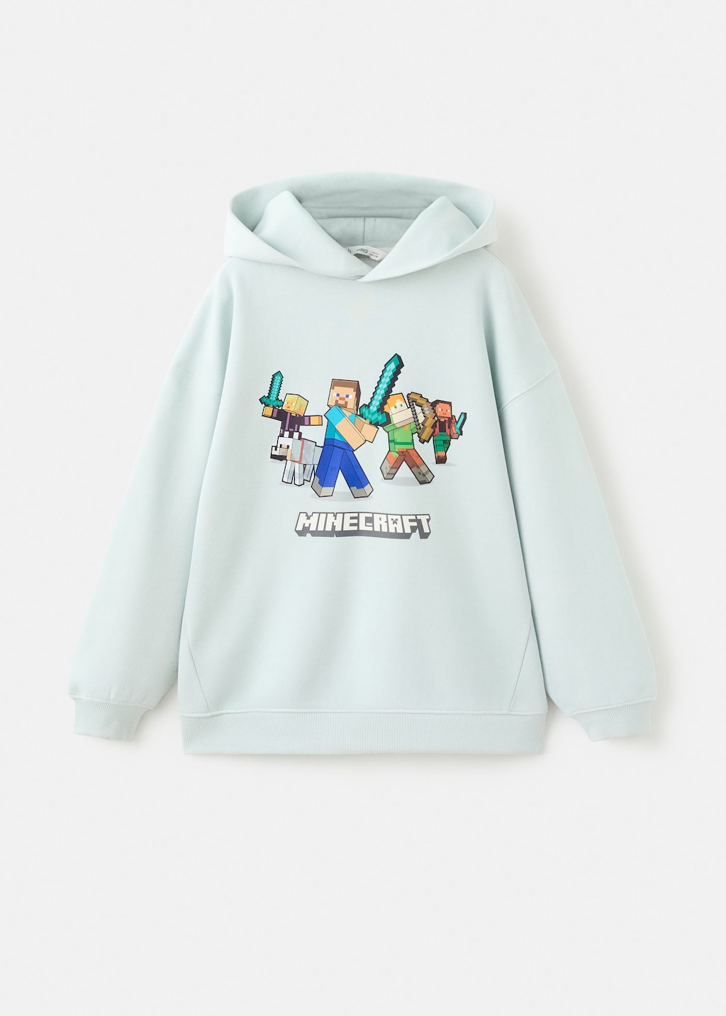 Mango Kids' Minecraft Sweatshirt Aqua Green In Blue