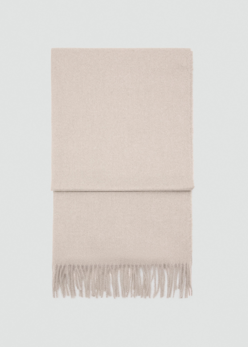 Mango Écharpe À Franges Sable - Femme - Taille Unique -  In Brown