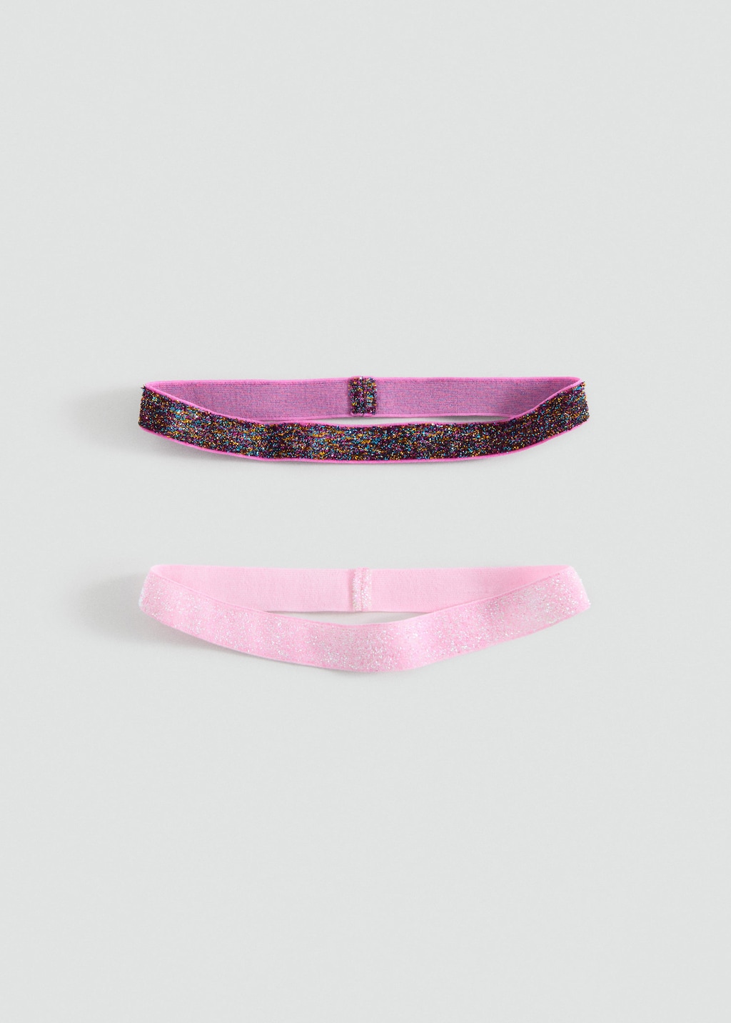 Mango Kids' Headband 2 Pack Strawberry In Pink