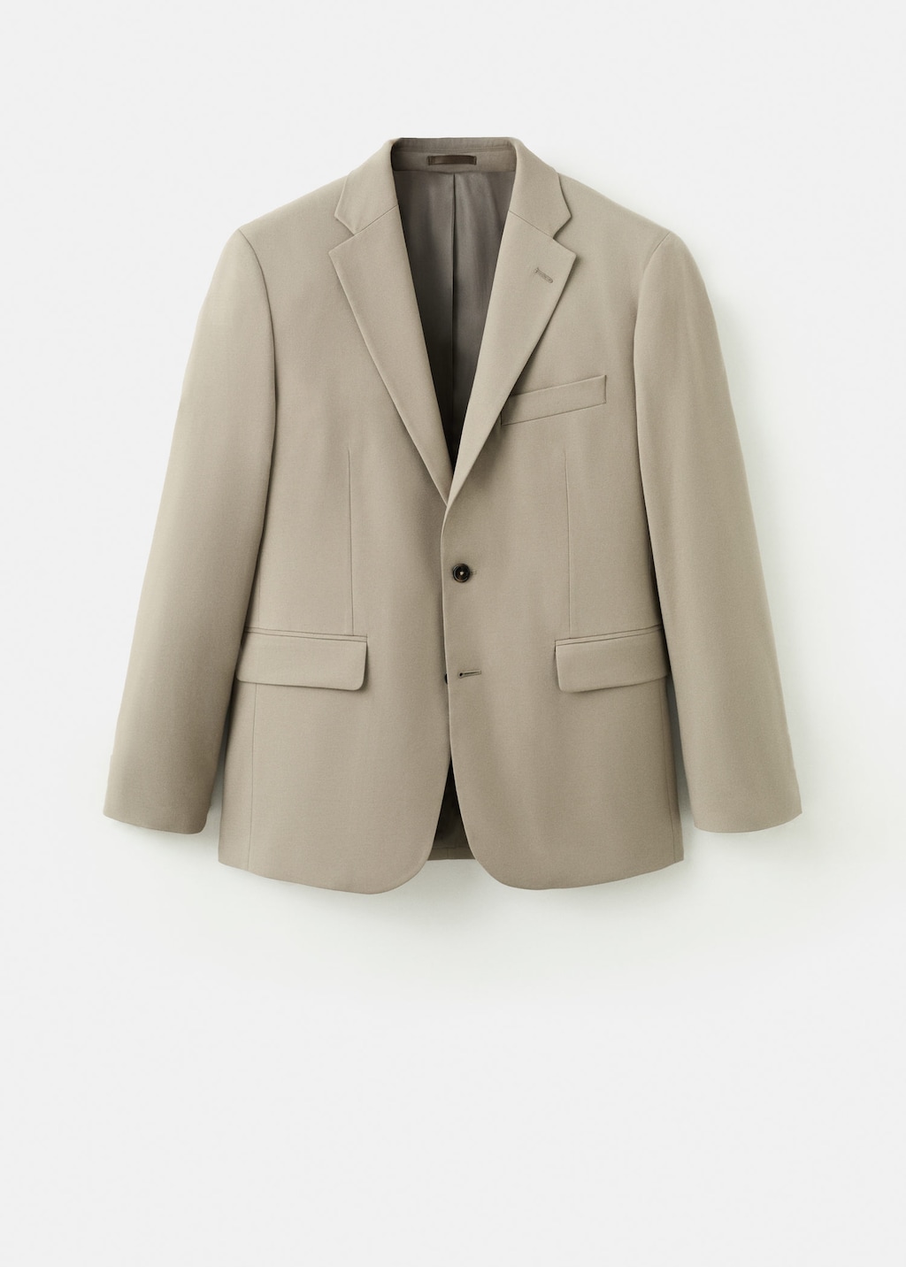 Mango Man Milan Slim-fit Suit Jacket Mink Grey In Gray