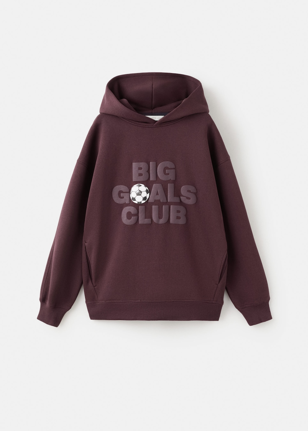 Mango Kids' Sweatshirt Dgoals Wine In Burgundy