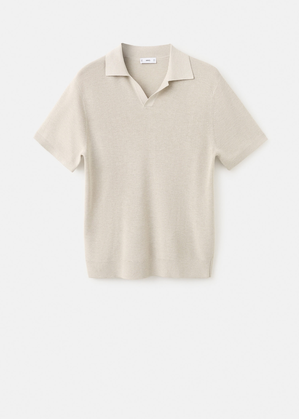 Mango Man Polo Shirt Lino-h Beige In Neutral