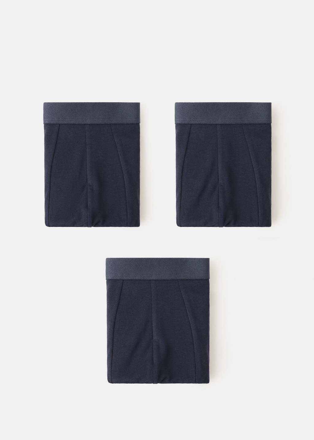Mango Man 3-pack Combined Briefs Navy In Blue