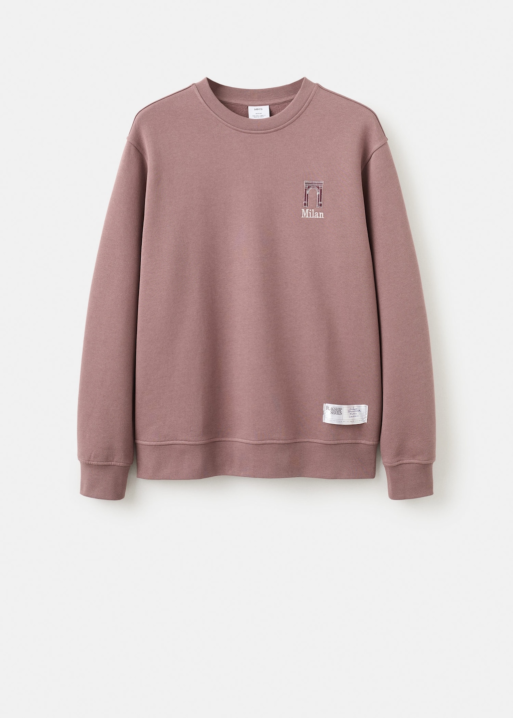 Mango Man Sweat-shirt Coton Imprimé Rose Pâle - Homme - Xxl -  In Pink