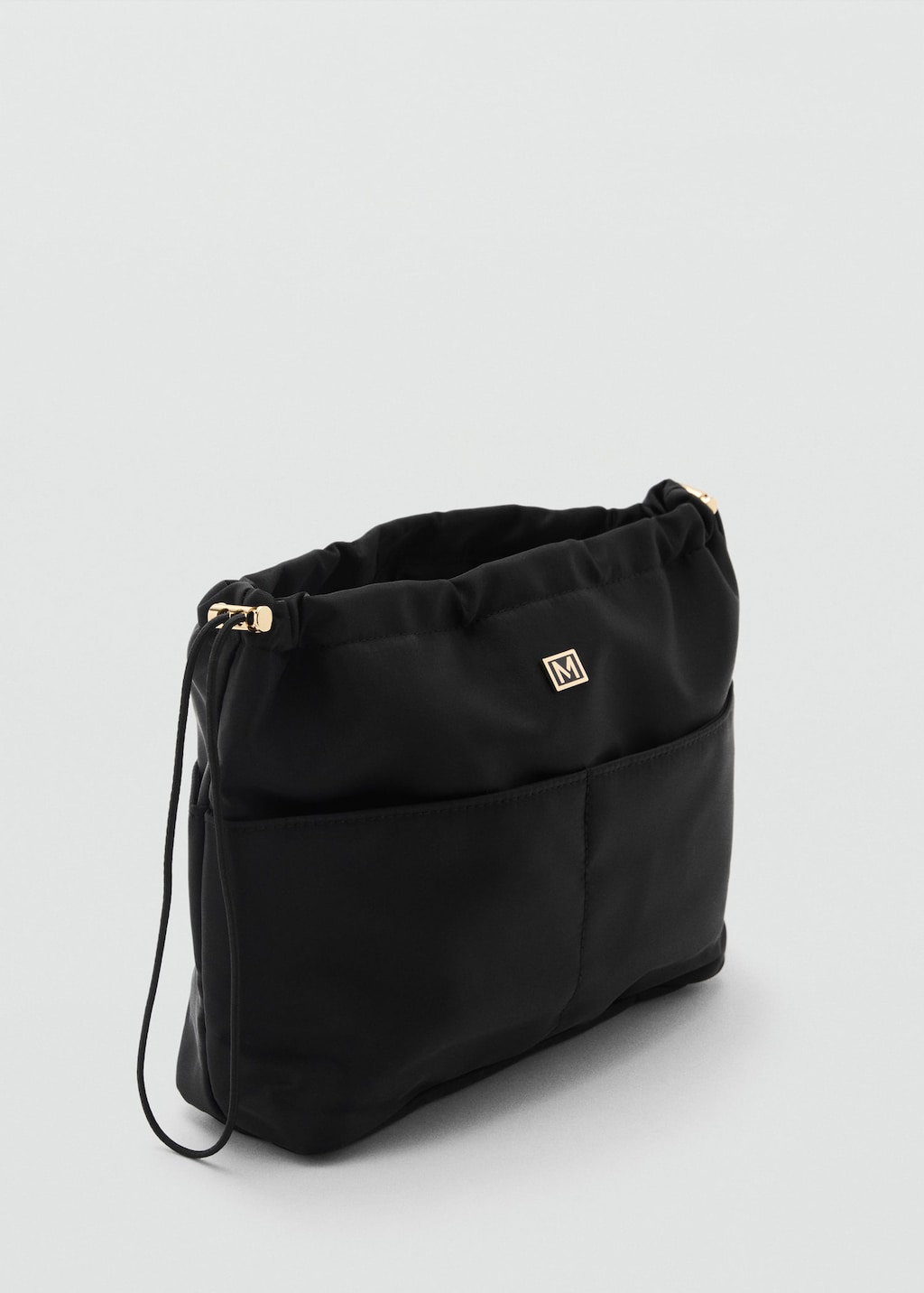 Mango Zipped Nylon Cosmetics Bag Black