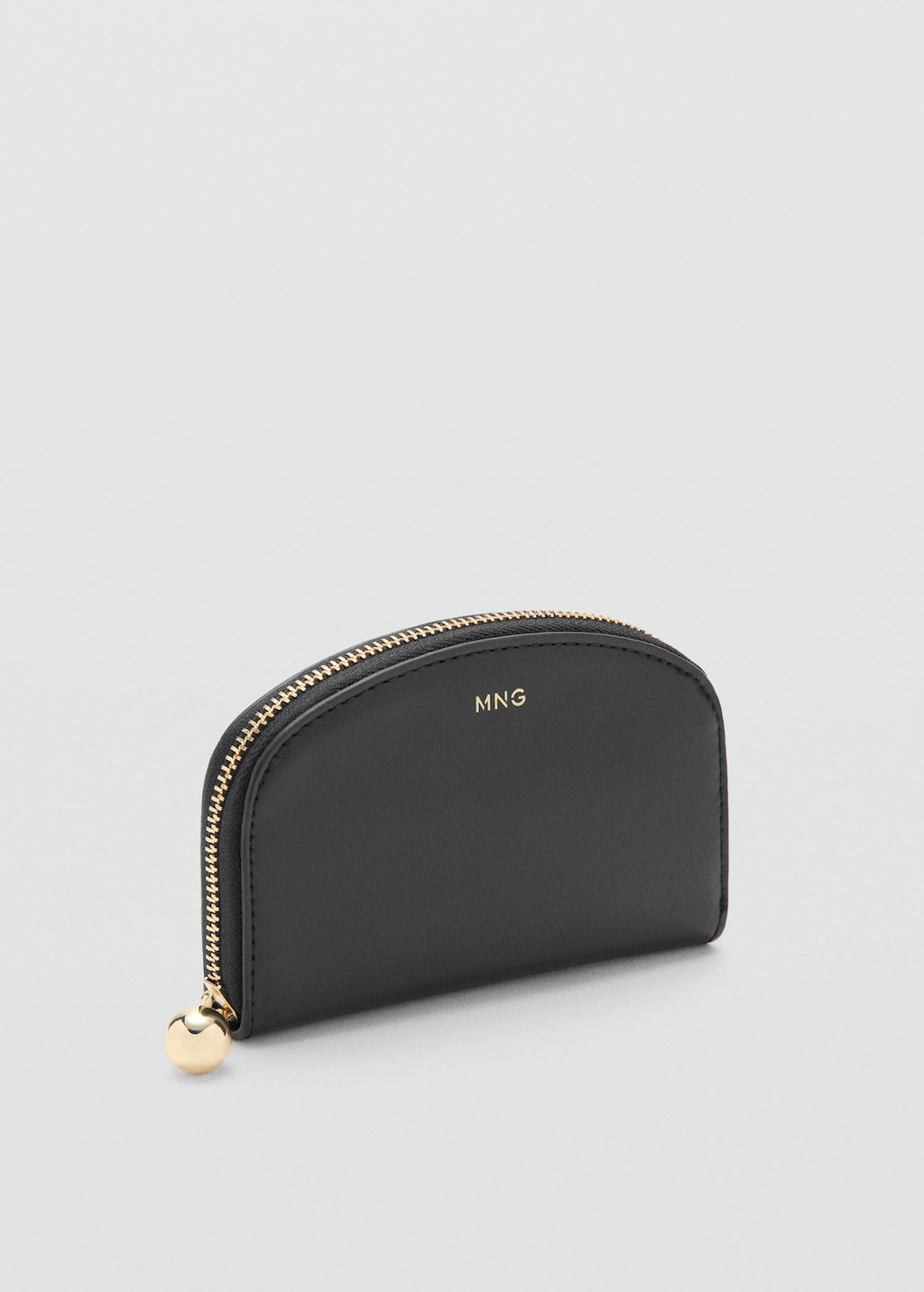 Mango Medium Wallet With Mini-bead Embellishment Black