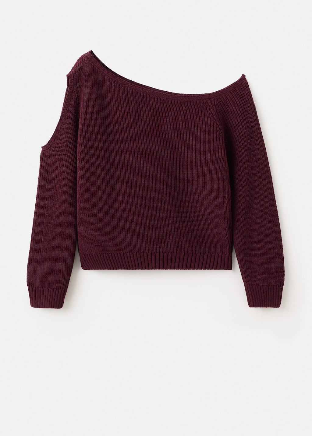 Mango Teen Pull-over Asymétrique Ouverture Épaule Grenat - Fille - L -  In Burgundy