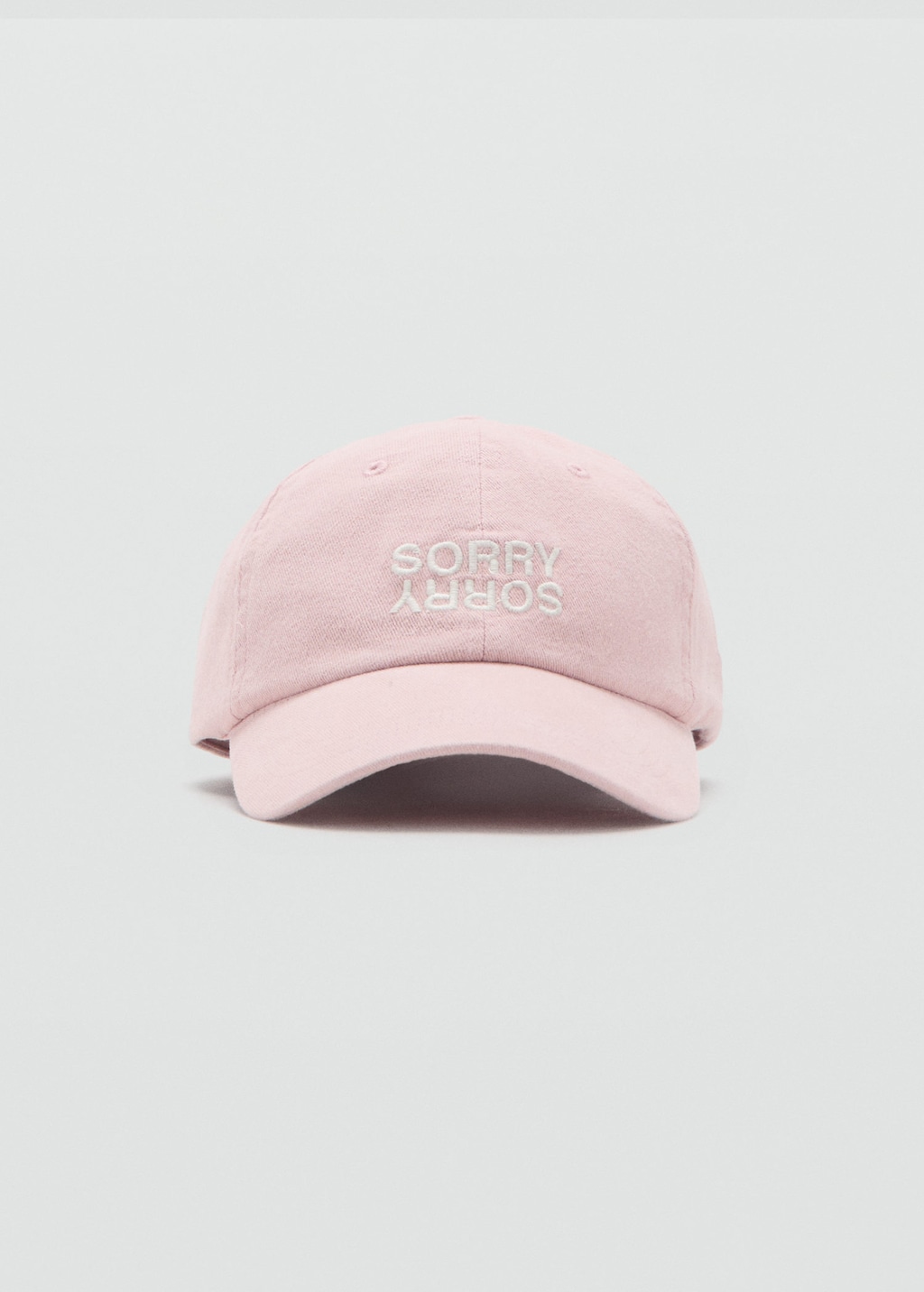 Mango Teen Cap Sorry Pastel Pink