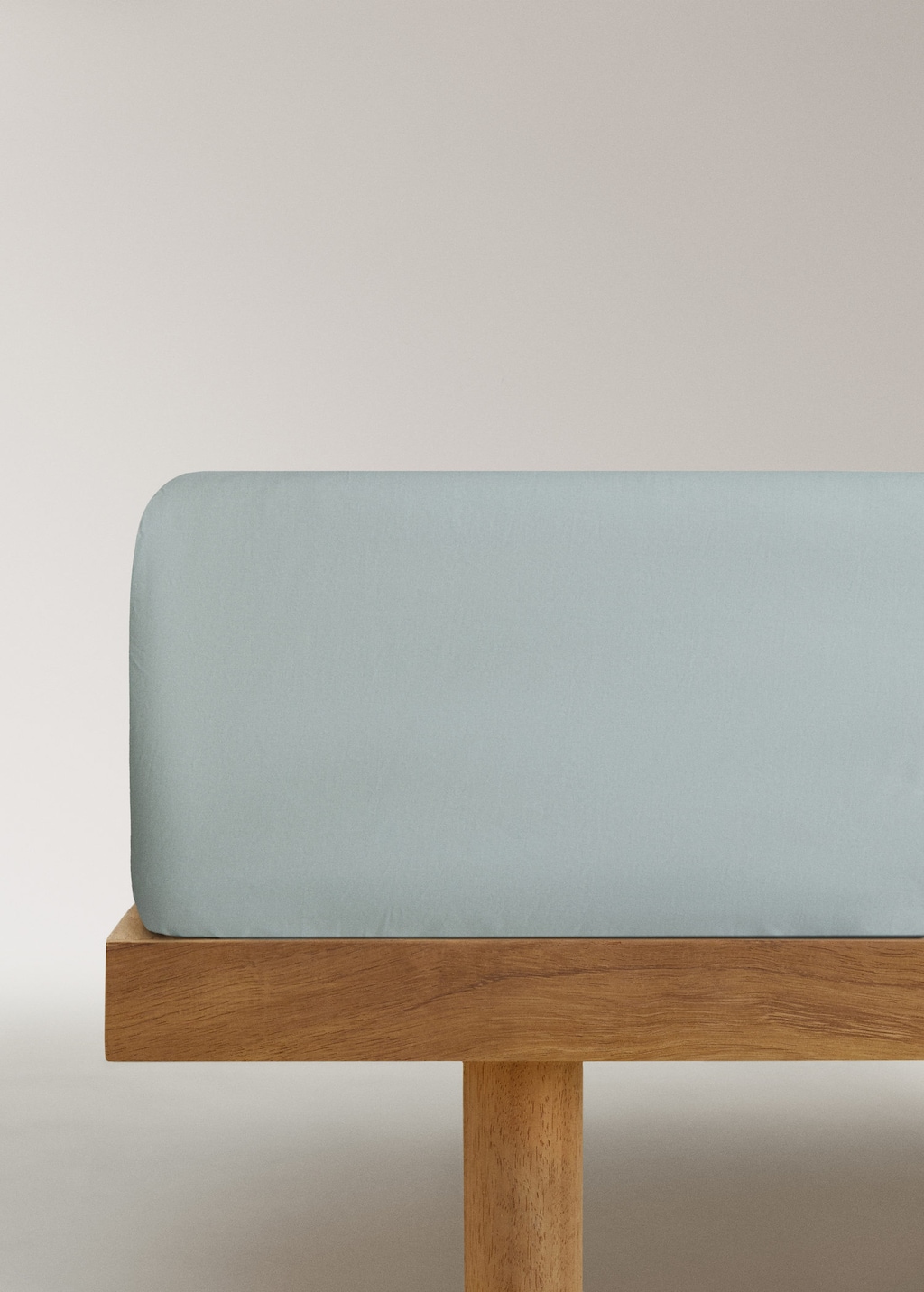 Mango Drap-housse Percale De Coton 200 Fils Lit 135/140 Cm Vert D´eau - Home - Lit 135/140 Cm -  Home