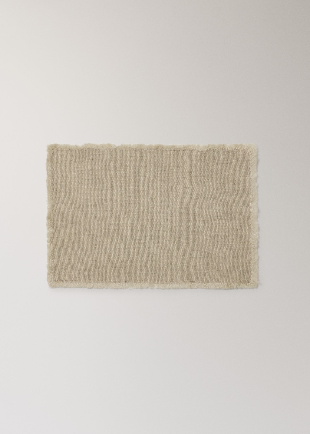 Mango Frayed Jute Table Mat Light/pastel Brown