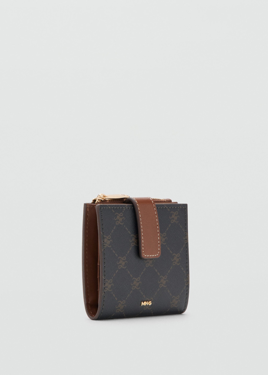 Mango Portefeuille Imprimé Logo Marron - Femme - Taille Unique -  In Brown