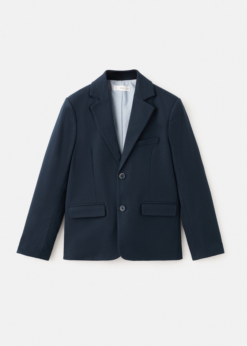 Mango Kids' Classic Suit Jacket Navy In Blue
