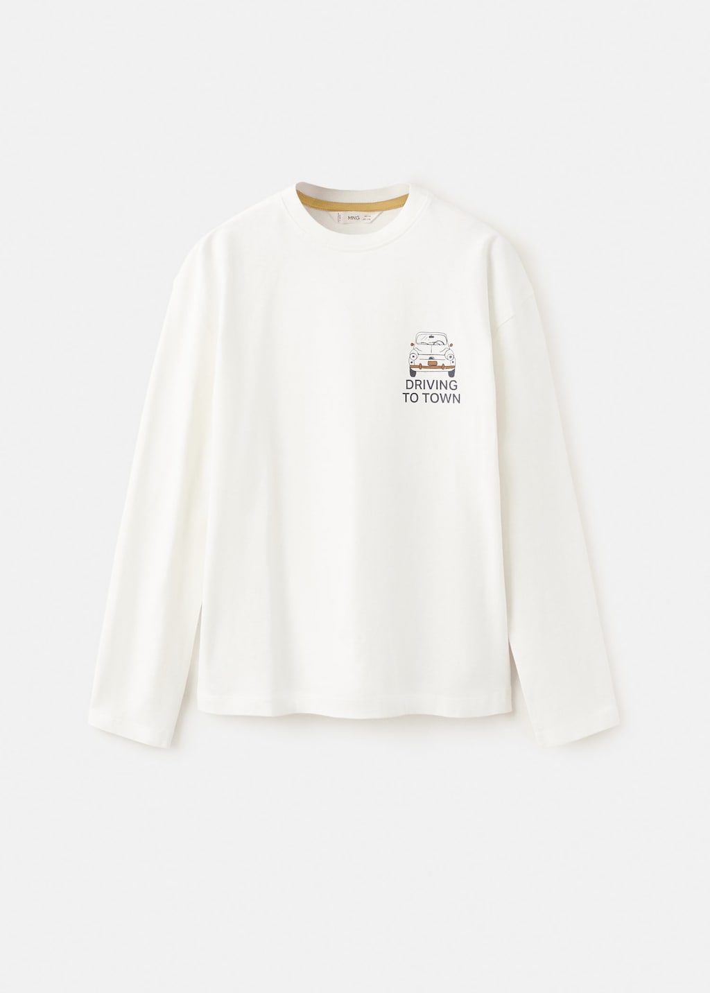 Mango Kids' Printed Cotton-blend T-shirt Off White