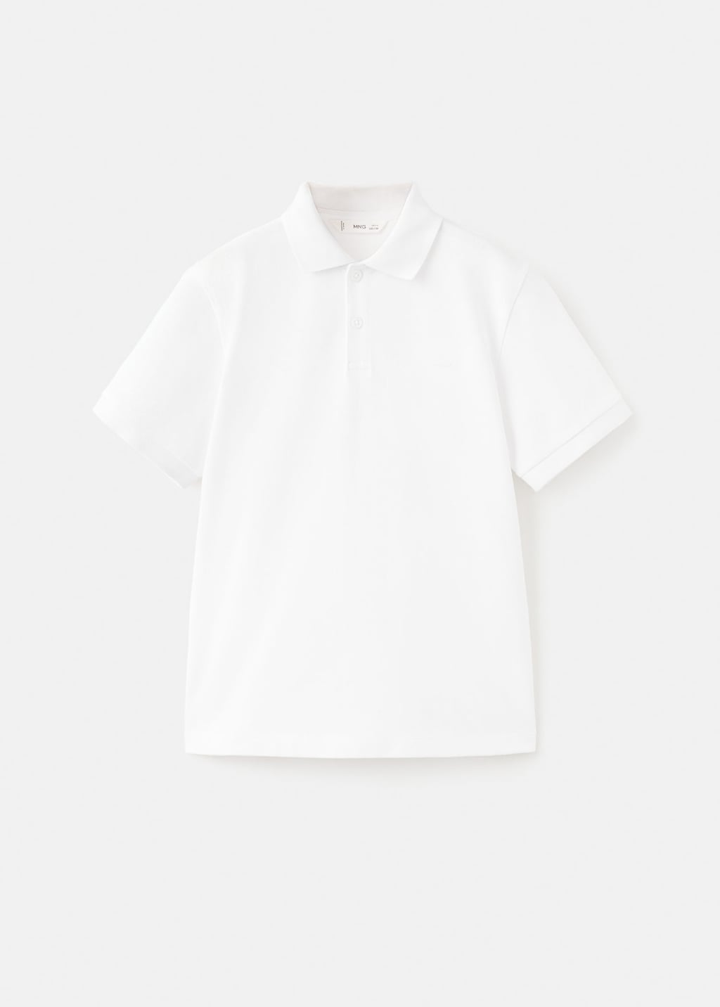 Mango Kids' Cotton Polo Shirt White