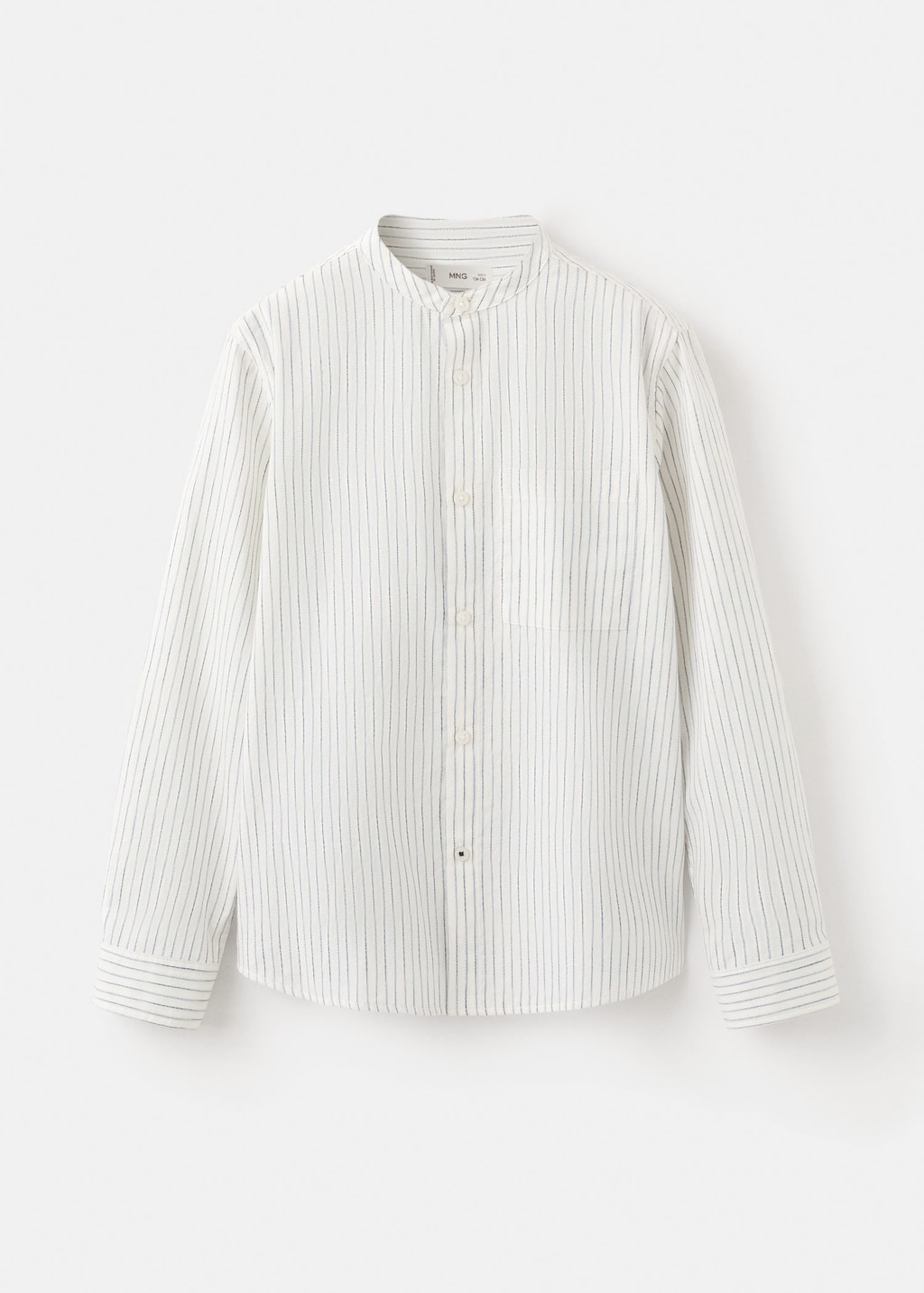 Mango Kids' Bicolour Striped Shirt Ecru In Yellow