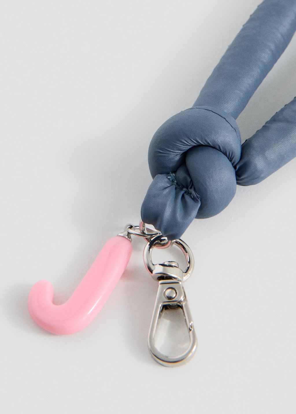 Mango Key Ring With Initials Navy In Pattern