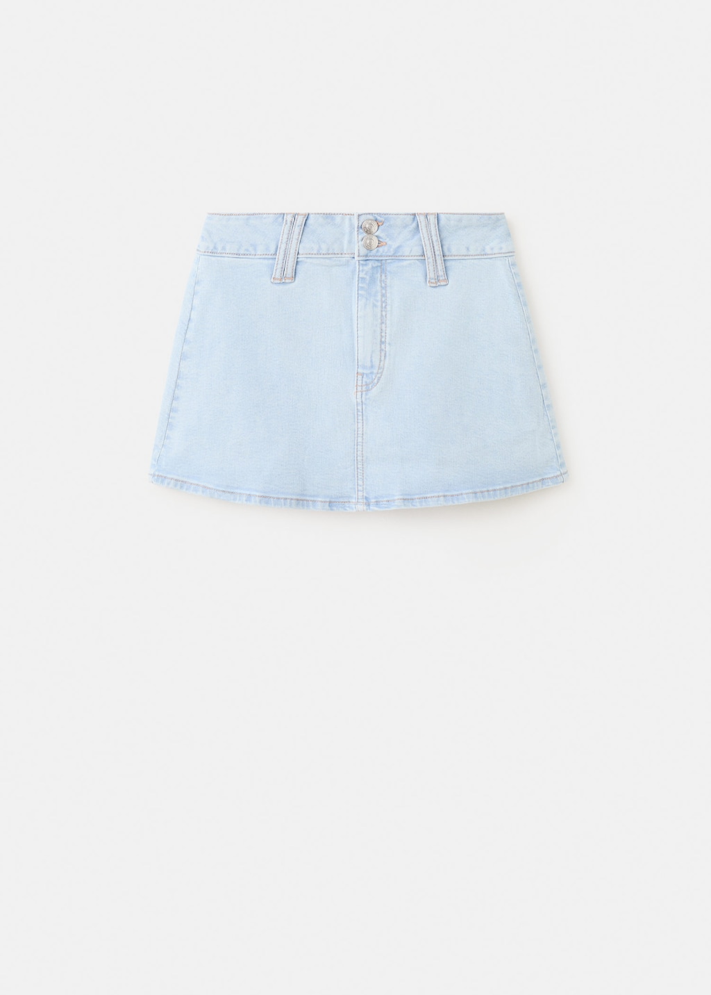 Mango Denim Short Skirt Medium Blue