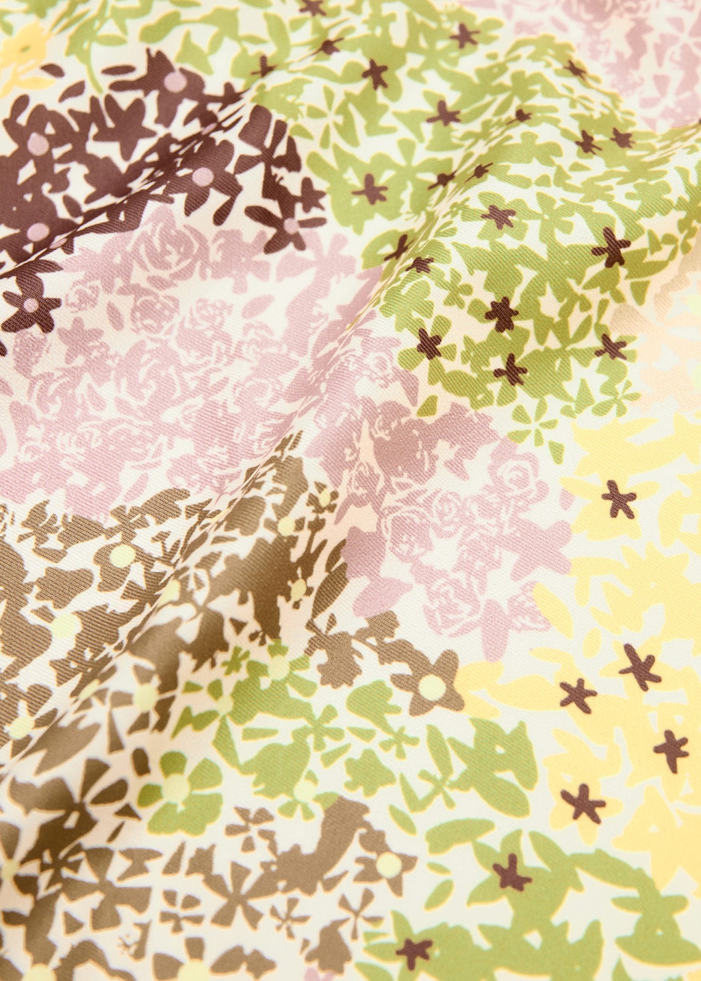 Mango Foulard À Fleurs Grenat - Femme - Taille Unique -  In Multi