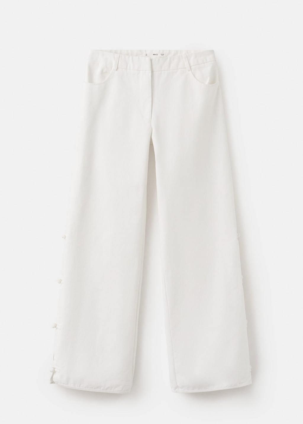 Mango Jeans Aiko Blanc Cassé - Fille - 42 -  Teen In White