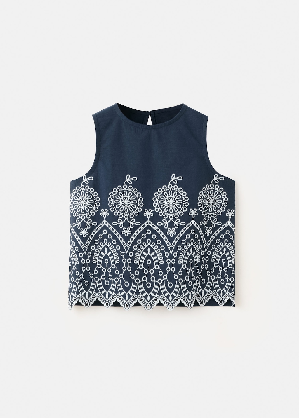 Mango T-shirt Coton Broderies Bleu Marine - Enfants - 13-14 Ans -  Kids In Blue