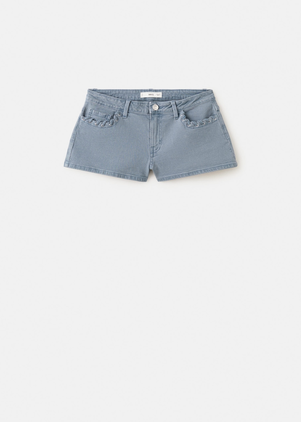 Mango Short Coton Avec Cordon Bleu - Fille - 42 -  Teen In Blue