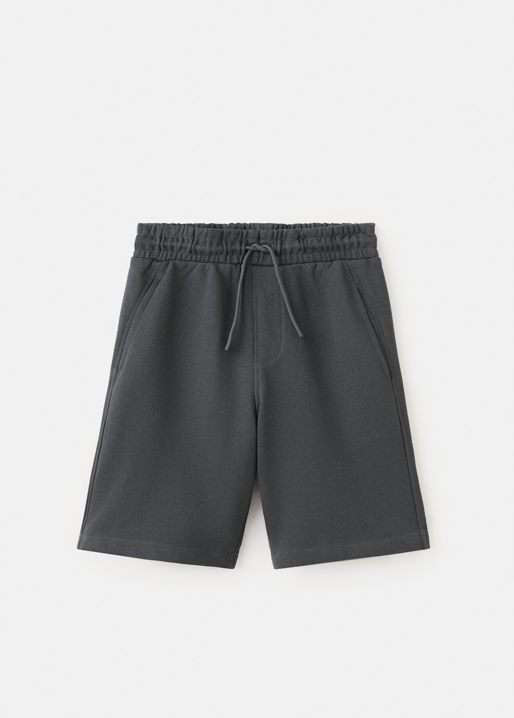 Mango Bermuda Coton Cordon Gris Anthracite - Enfants - 13-14 Ans -  Kids In Gray