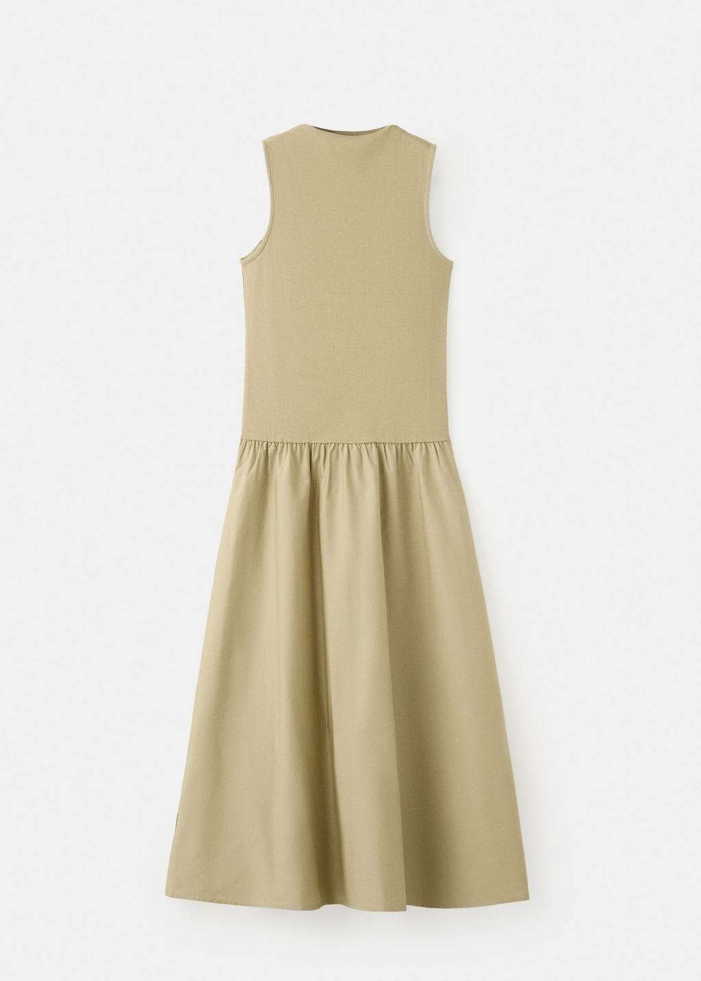 Mango Robe Combinée Coton Olive - Femme - Xl -  In Neutral