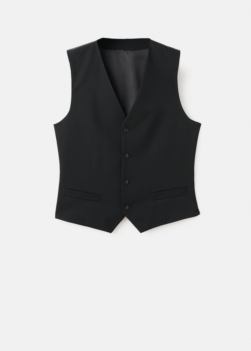 Mango Man Super Slim-fit Stretch-fabric Suit Vest In Multi