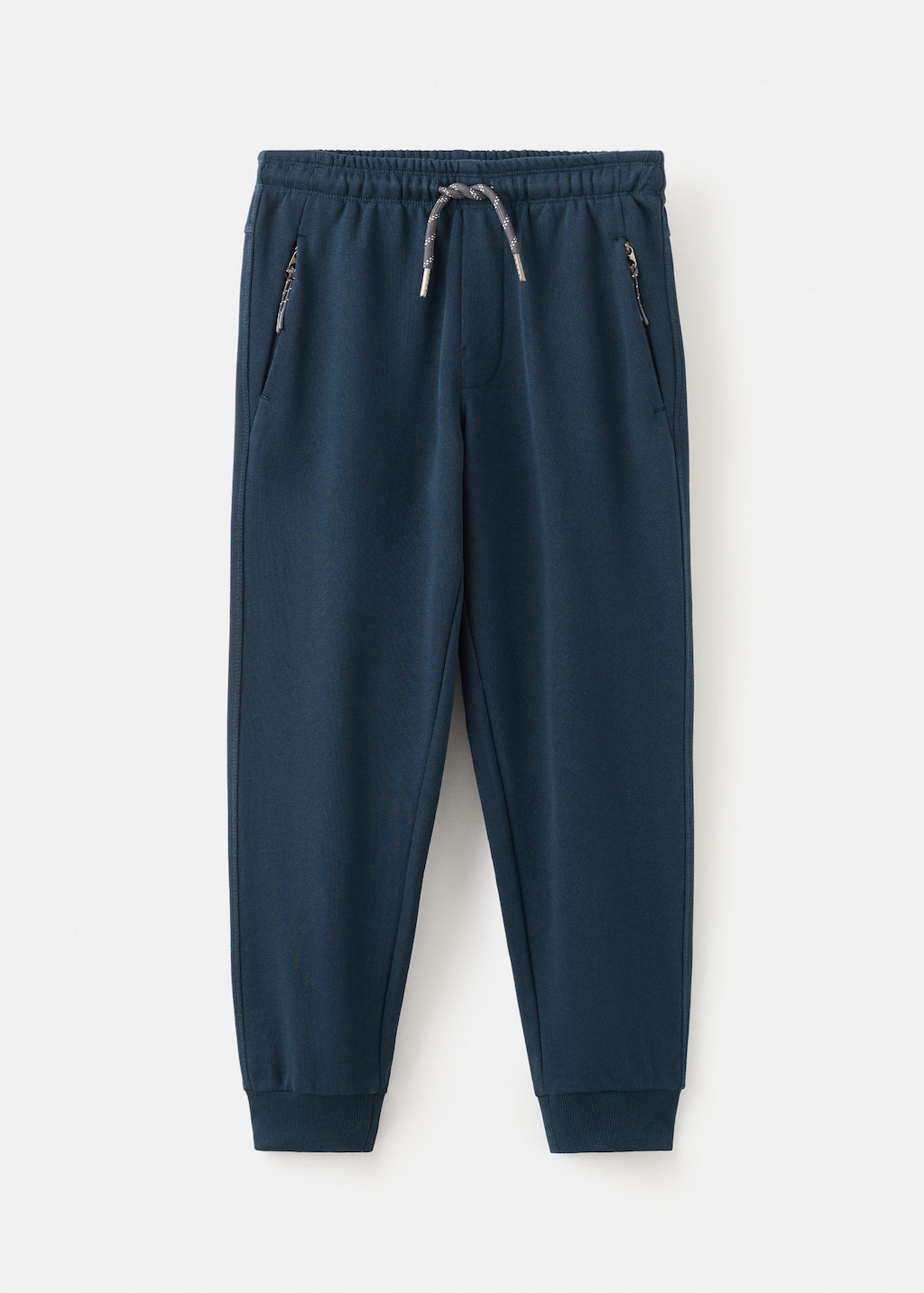 Mango Kids' Drawstring Jogger Trousers Navy In Blue
