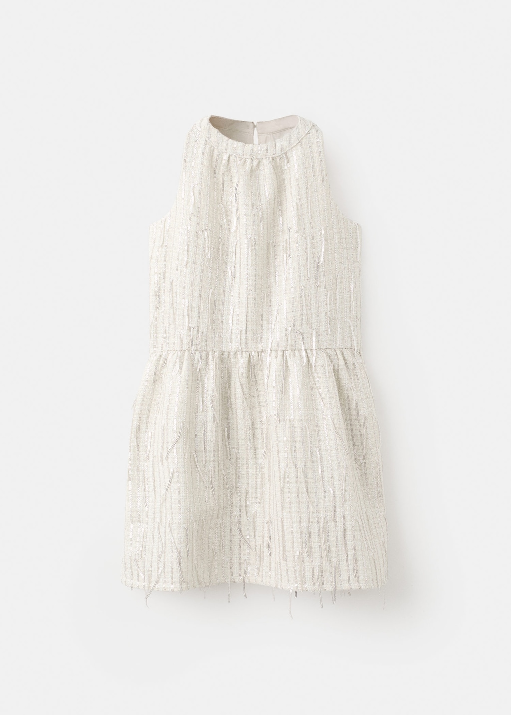Mango Robe À Sequins Beige - Enfants - 9 -  Kids In Neutral