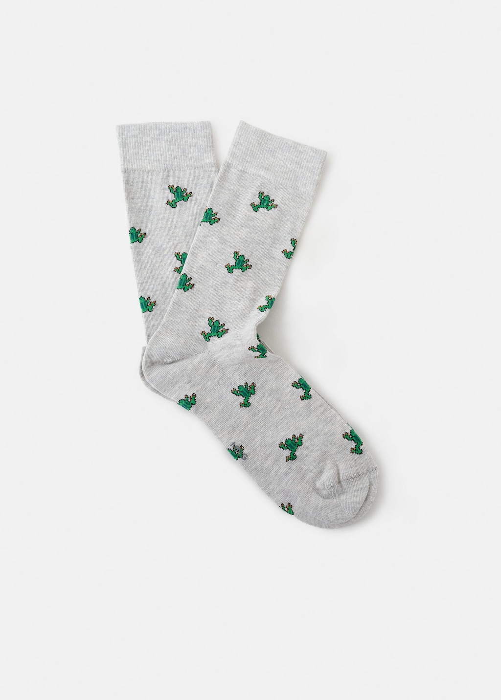 Mango Man Socks Frog Light Heather Grey In Multi
