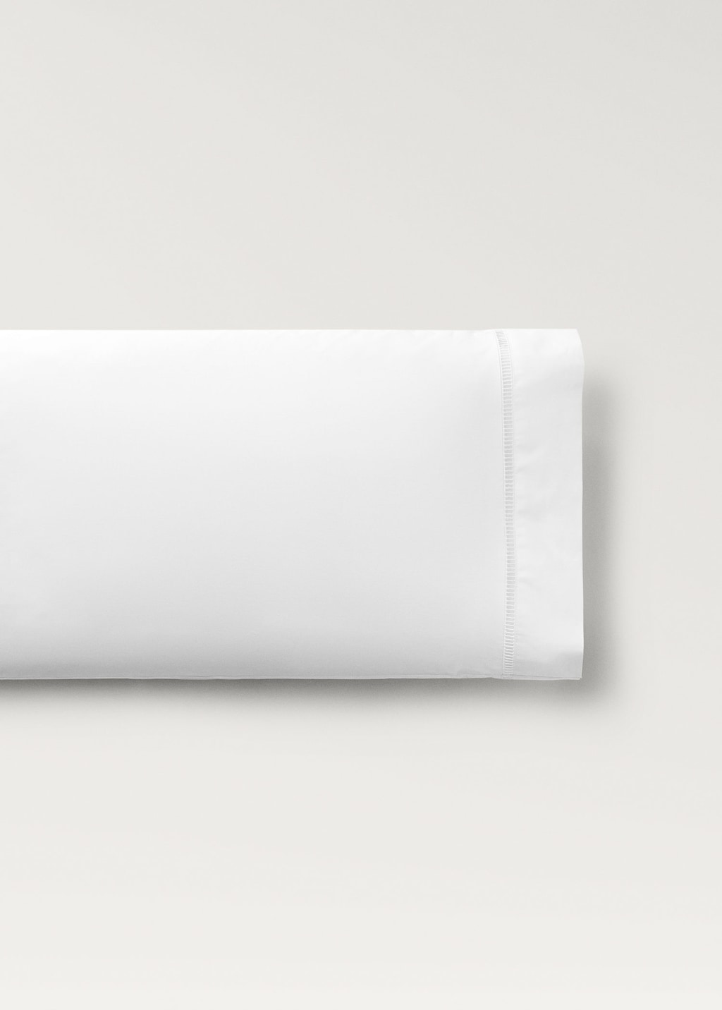 Mango Home Pillowcase Hemstitch Detail 45x110cm White