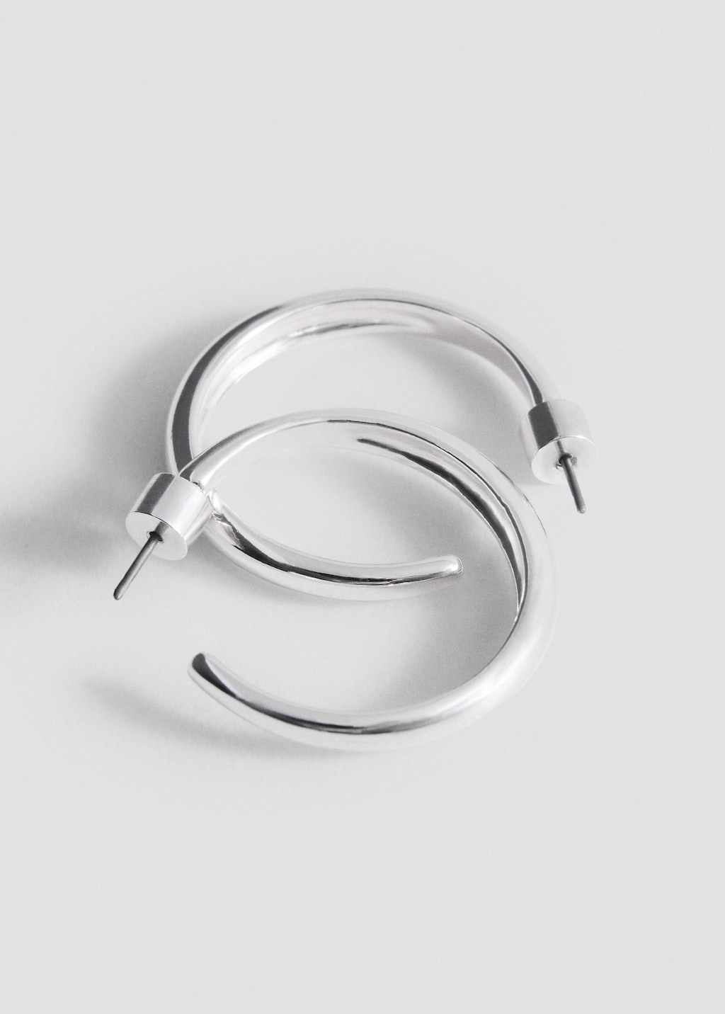 Mango Hoop Earrings Silver
