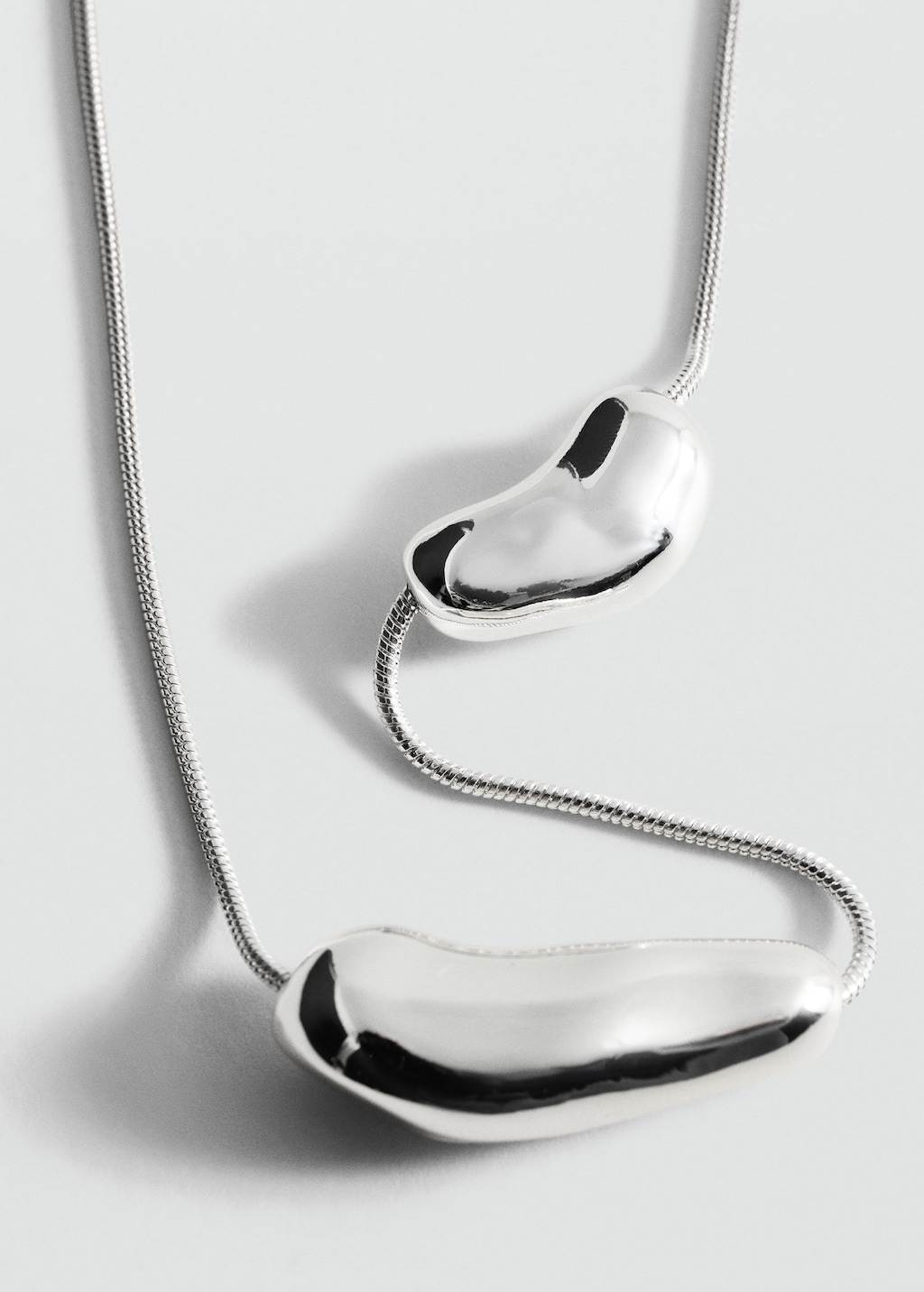 Mango Collier Avec Pièces Métalliques Irrégulières Argent - Femme - Taille Unique -  In Silver