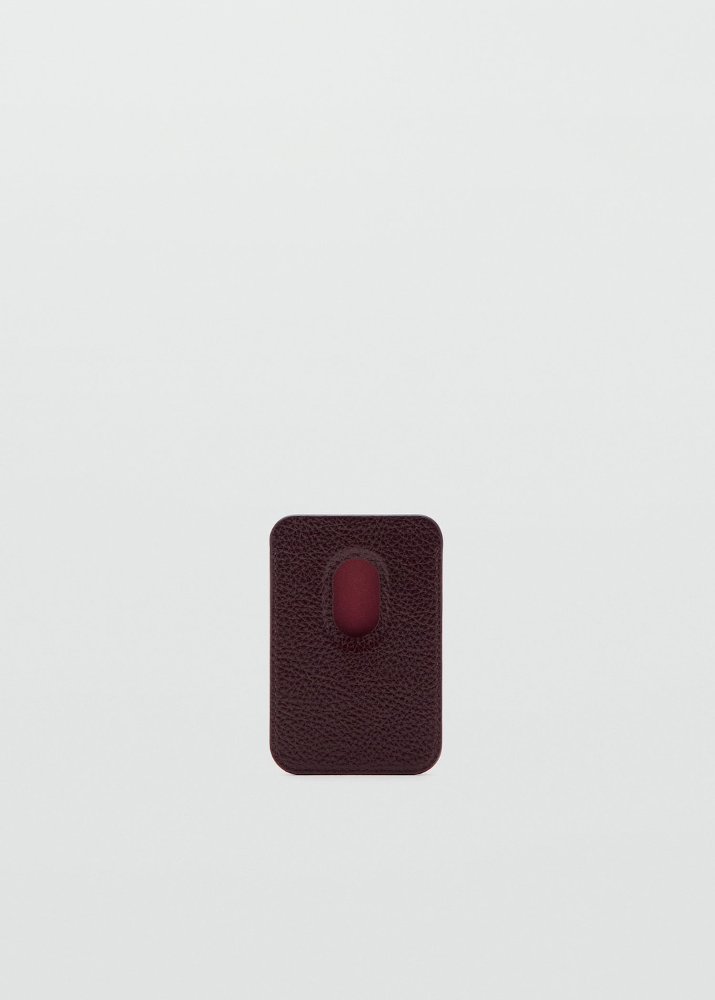 Mango Magnetic Cardholder Burgundy