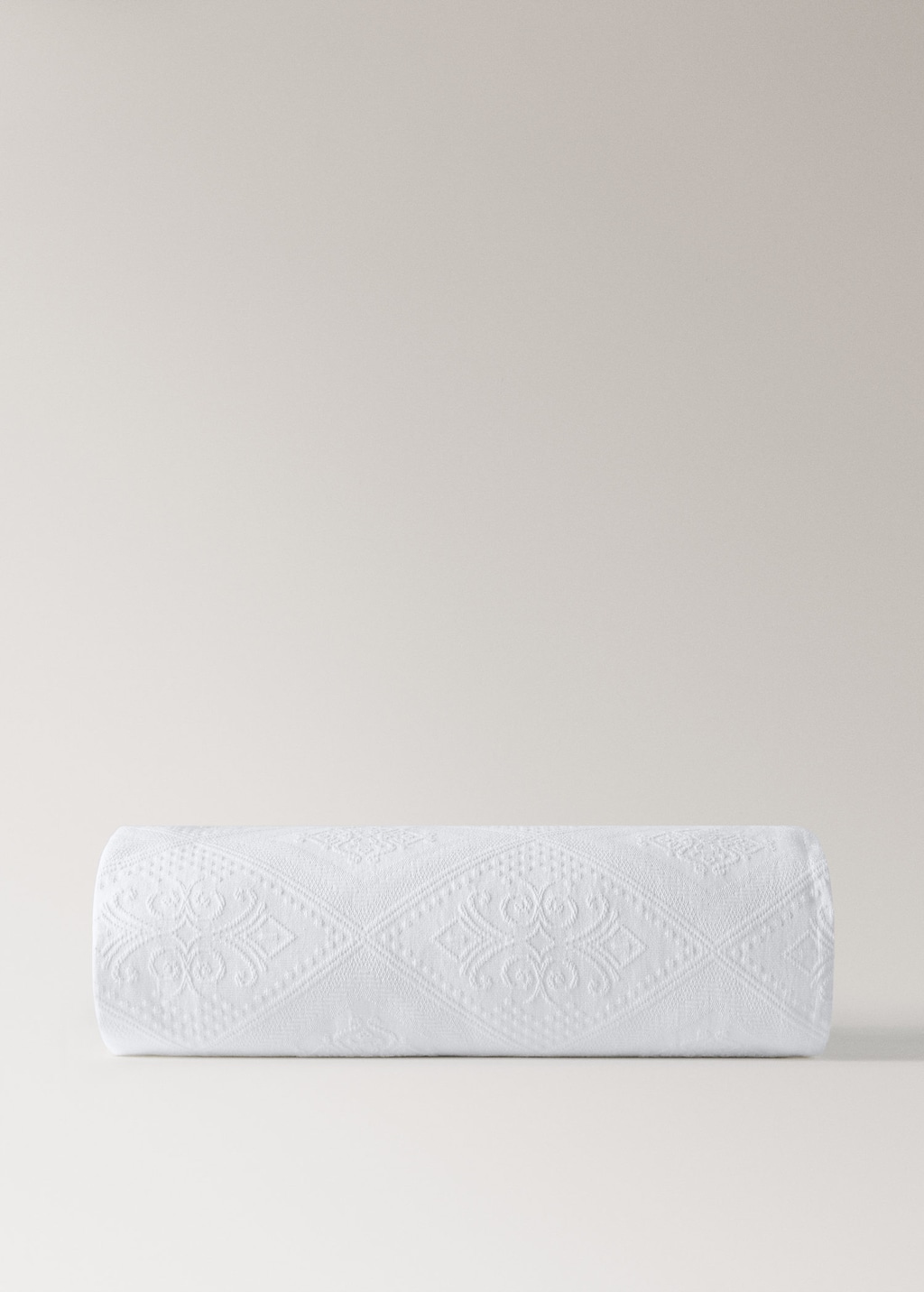 Mango Couvre-lit Jacquard Pré-rétréci 300 G Confection Lit 90/105 Cm Blanc - Home - Lit 90/105 Cm -   In White
