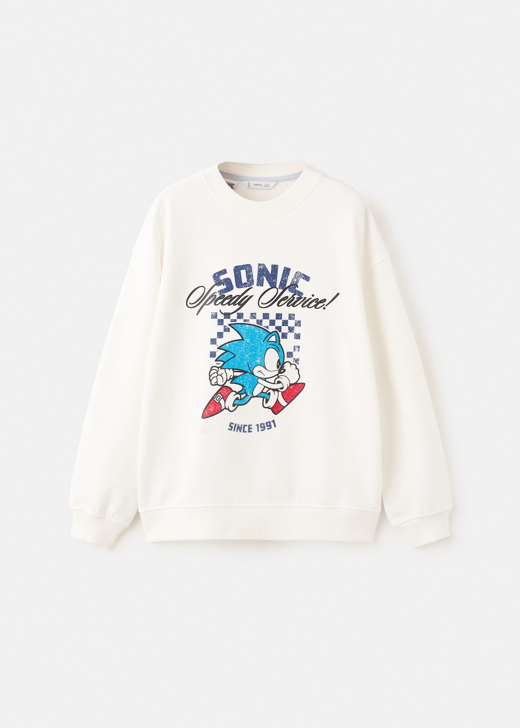 Mango Kids' Sweatshirt Sonring Off White