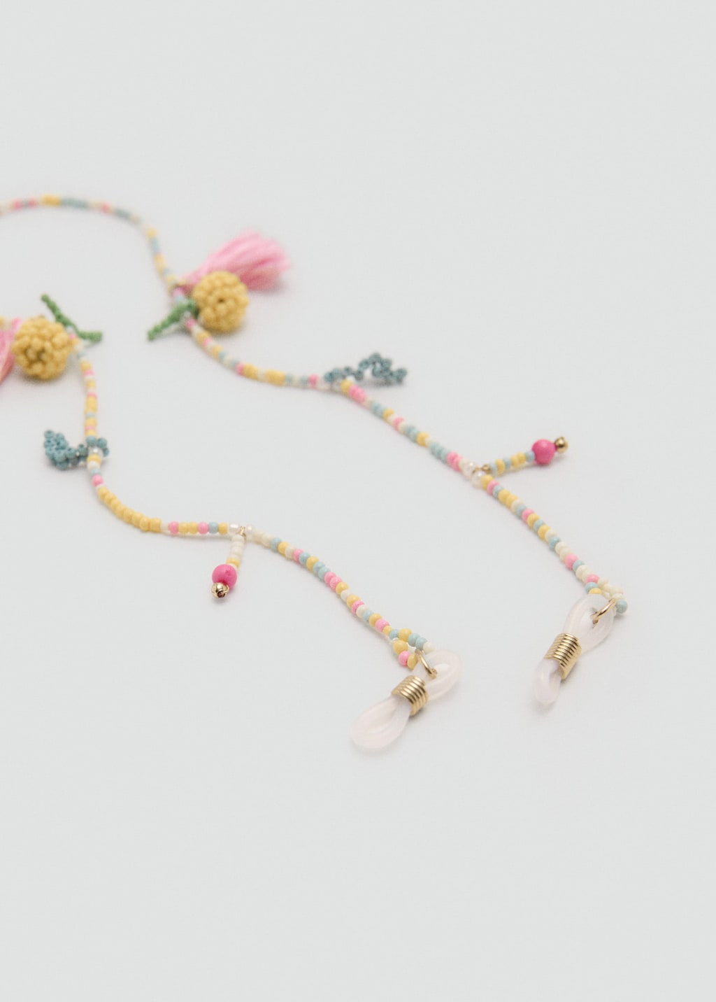 Mango Kids' Glasses Cord Pastel Yellow In Pink