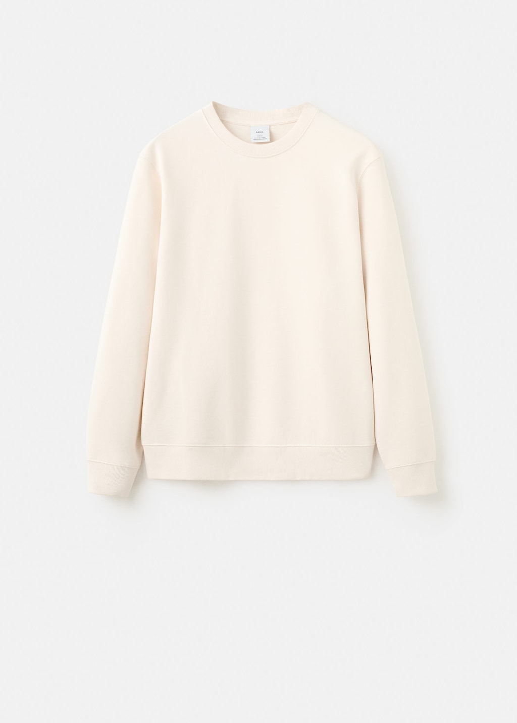 Mango 100% Cotton Regular-fit Sweatshirt Ecru In Neutral