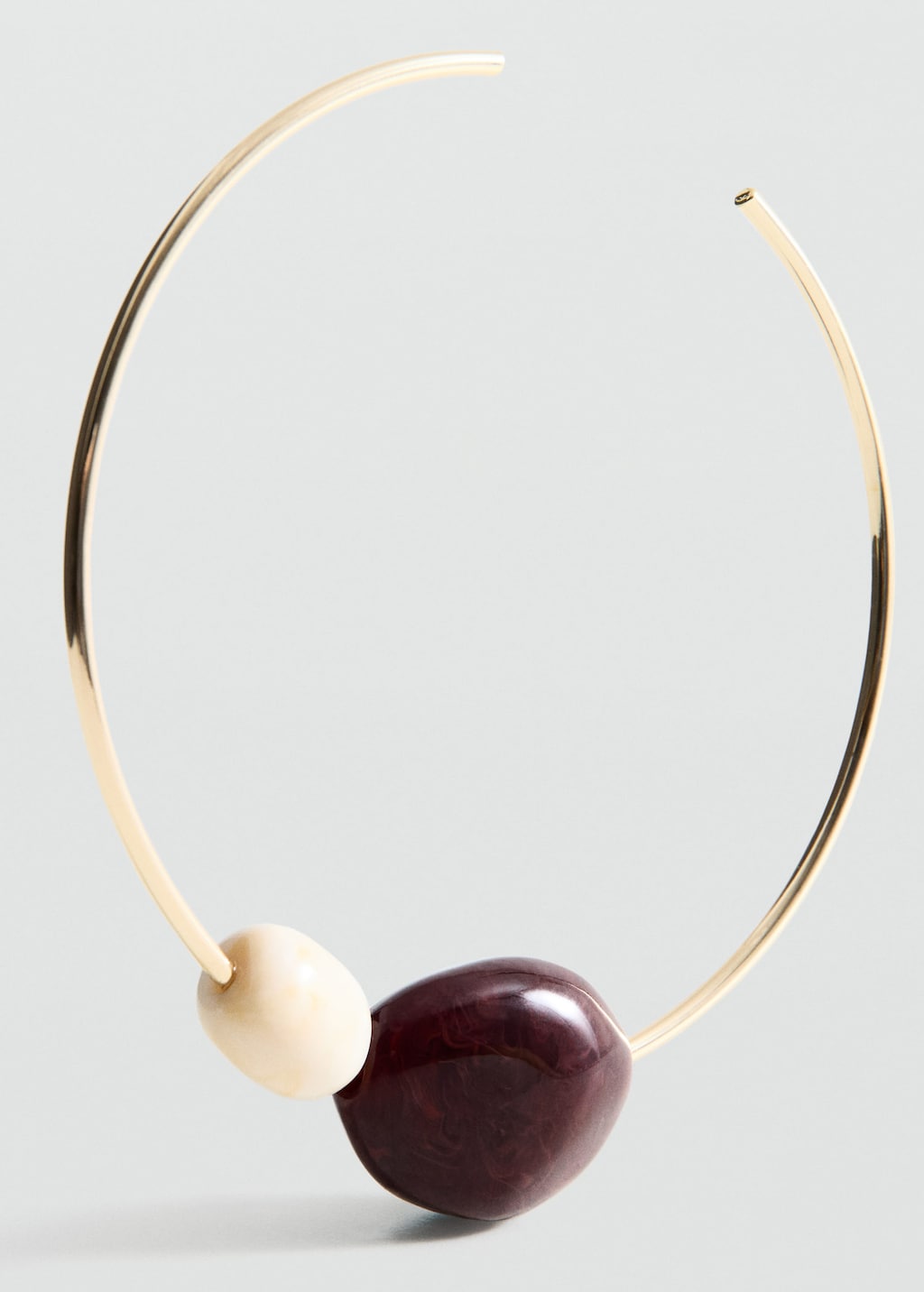 Mango Beaded Rigid Collar Gold