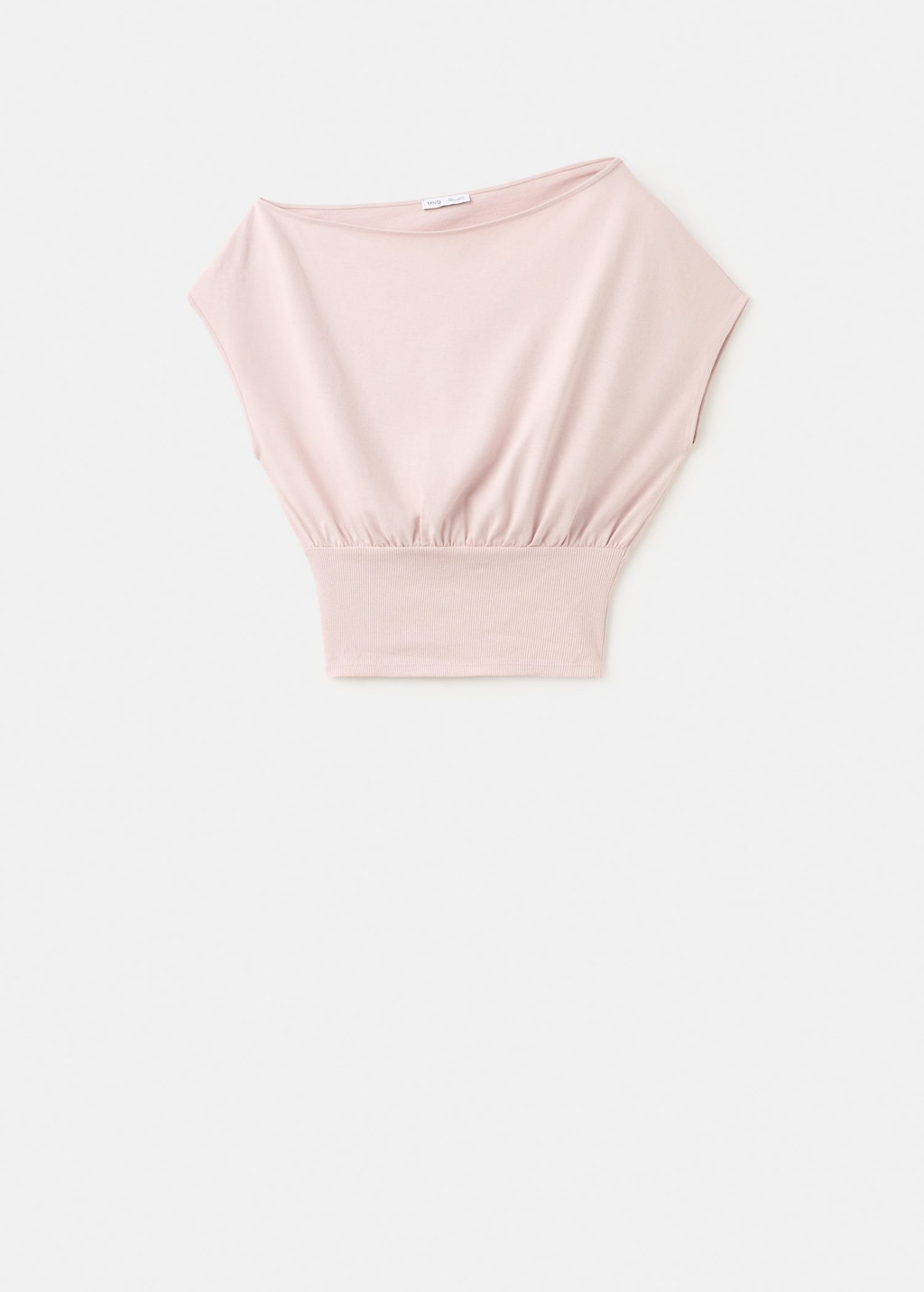 Mango T-shirt Col Bateau À Fronces Rose - Fille - L -  Teen In Pink