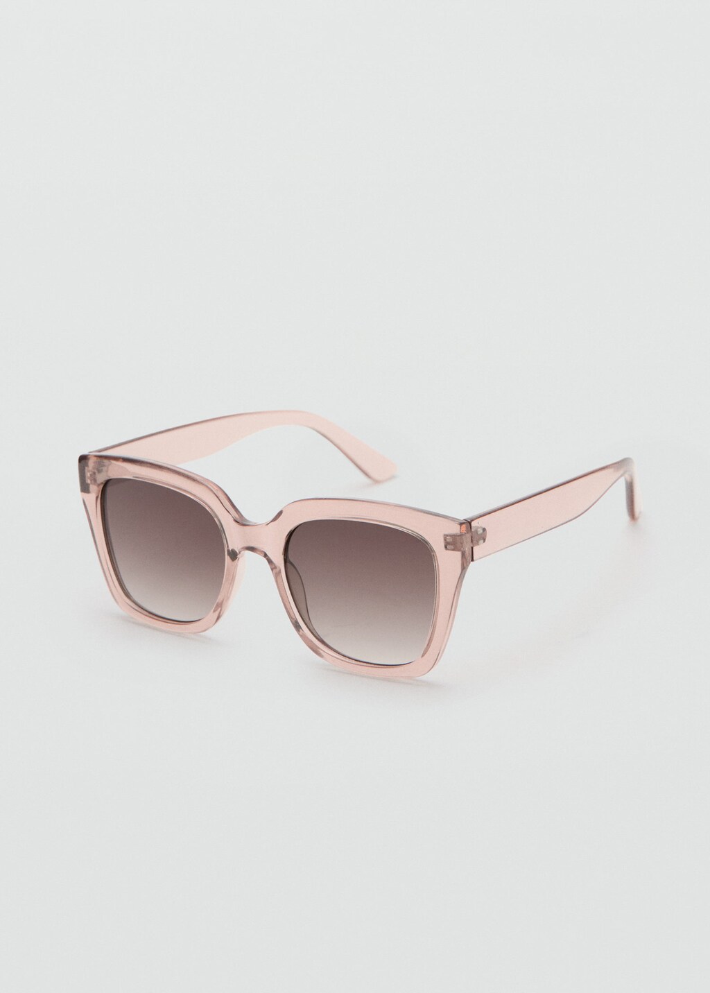 Mango Lunettes De Soleil Monture Carrée Pêche - Femme - Taille Unique -  In Pink