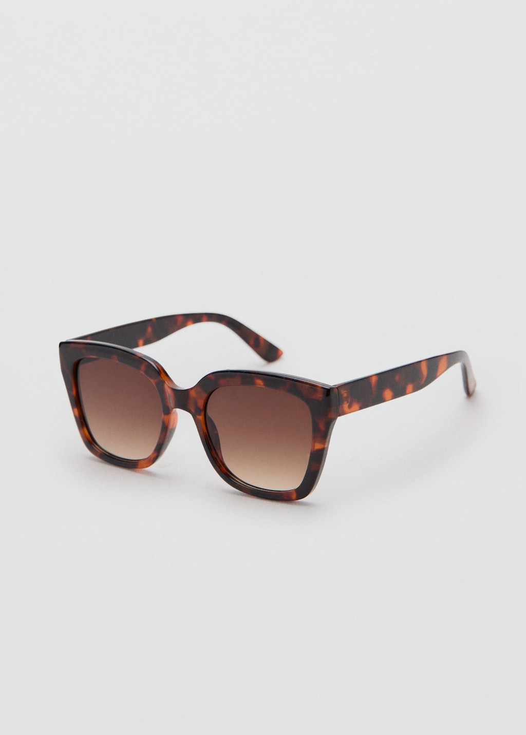 Mango Lunettes De Soleil Monture Carrée Chocolat - Femme - Taille Unique -  In Brown