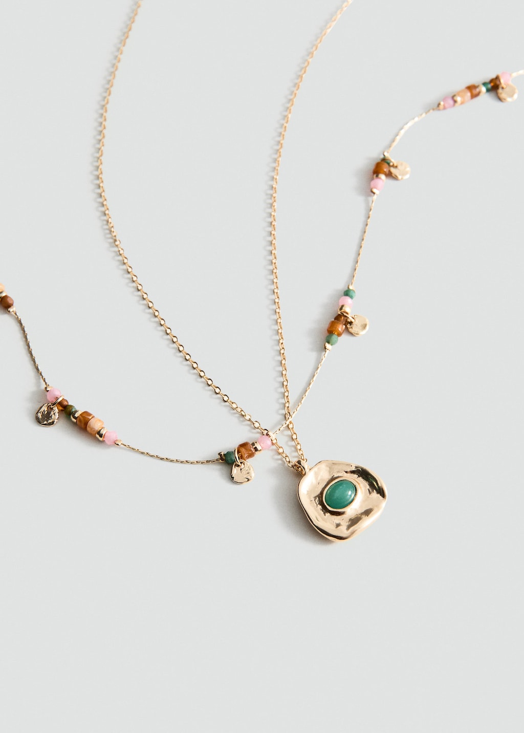 Mango Collier Double Combiné Or - Femme - Taille Unique -  In Gold