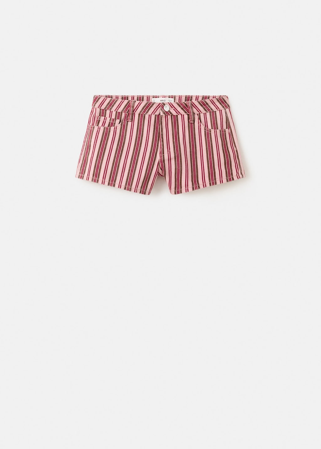 Mango Short En Jean Rayures Rose Pastel - Fille - 42 -  Teen In Pink