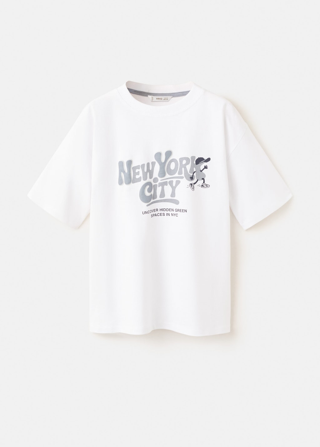Mango T-shirt Coton Texte Blanc - Enfants - 13-14 Ans -  Kids In White