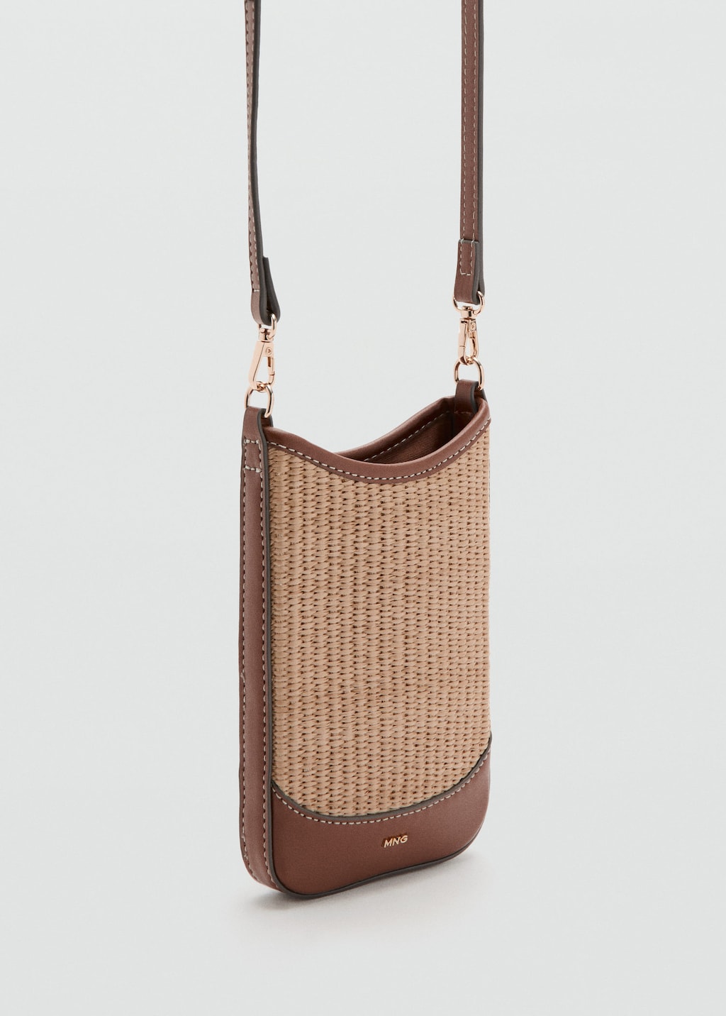 Mango Housse Téléphone Portable Bandoulière Beige - Femme - Taille Unique -  In Brown