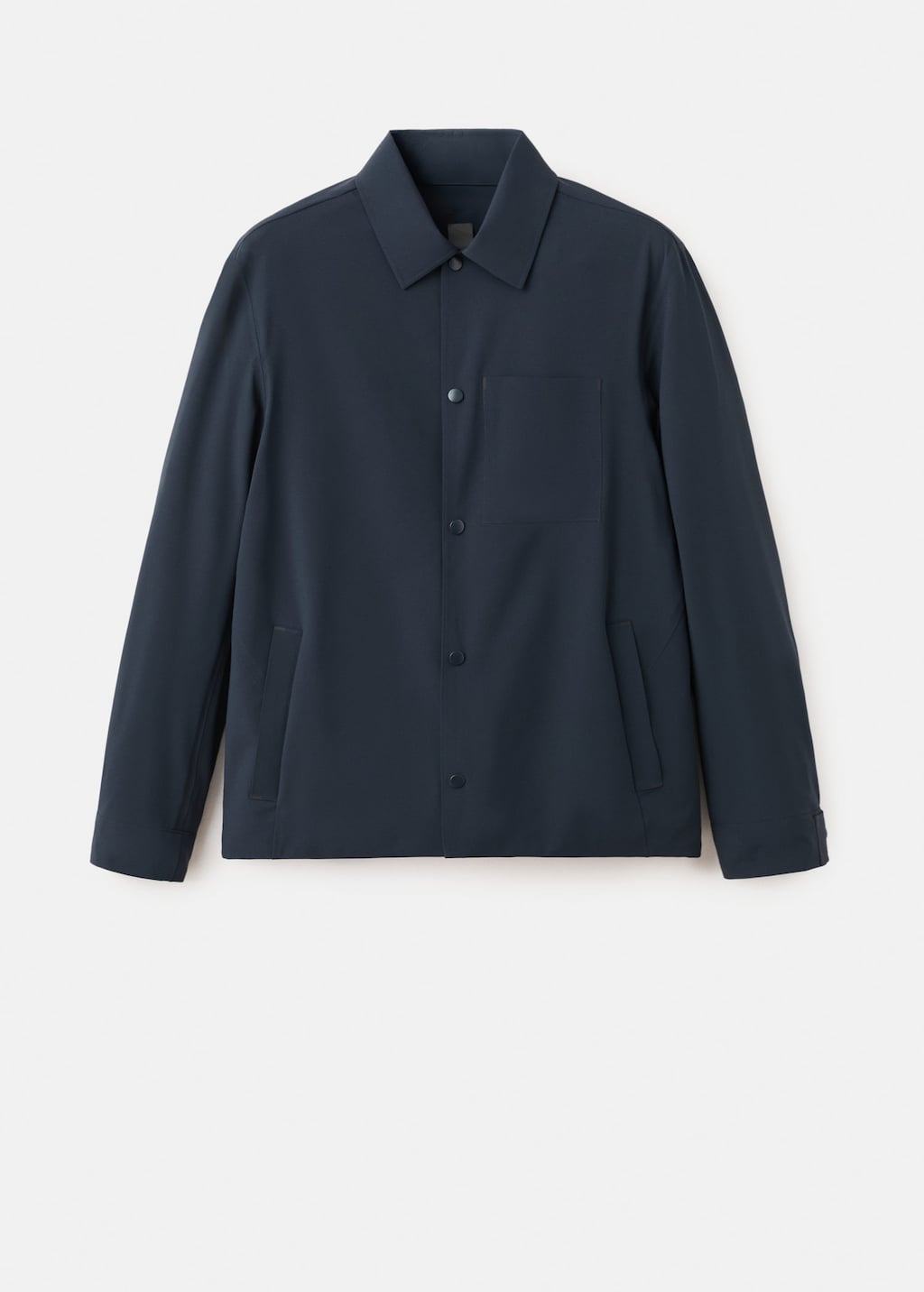 Mango Water-repellent Jacket With Pockets In Navy