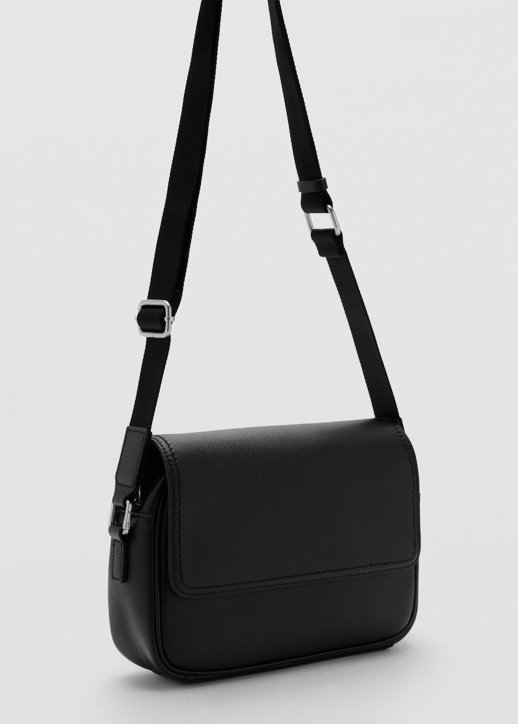 Mango Sac Anse En Cuir Noir - Homme - Taille Unique -  Man In Black